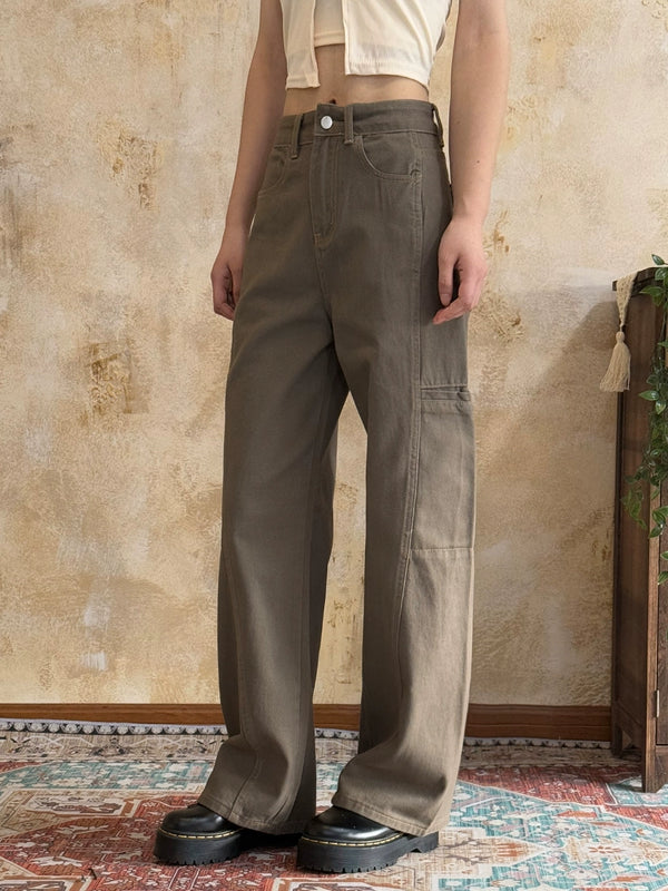 Dustybrim American Vintage Multi-Pocket Cargo Pants